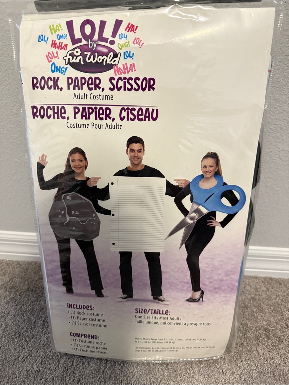 LOL! by Fun World Blue & Black Scissors Adult Costume